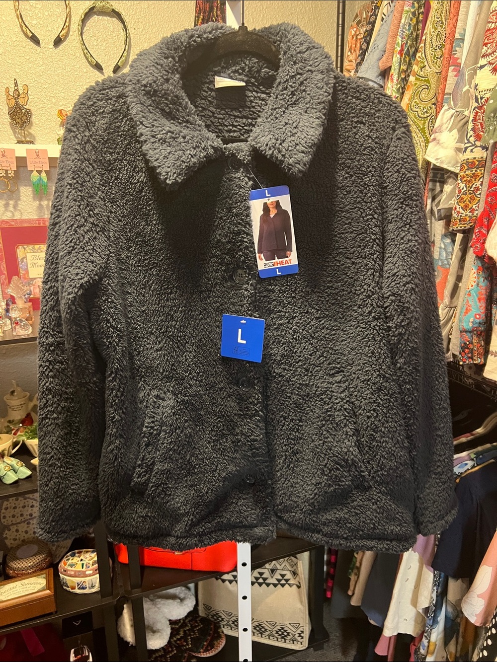 Sherpa Black Teddy Jacket